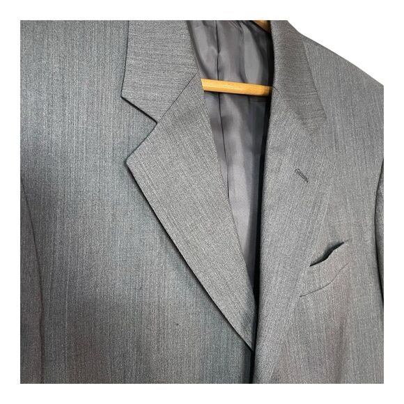 Oleg Cassini Men’s Gray 3-Button Wool Suit Jacket Blazer – Size 38R – Costa Rica - Picture 9 of 15